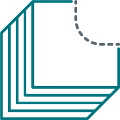 Stacked materials cutting icon